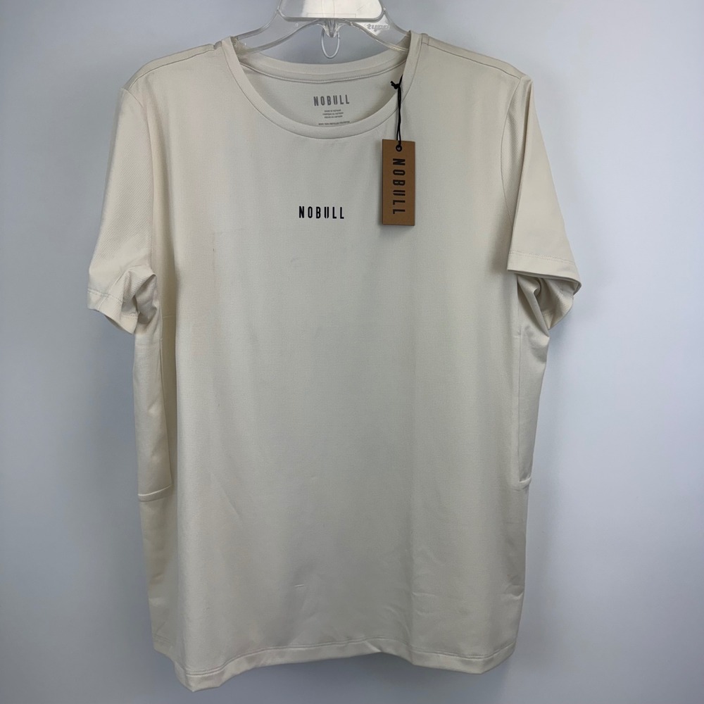 NOBULL Tech Tee Vapor Off White Training Shirt XL WTCHTEEVAPXL Mens NWT